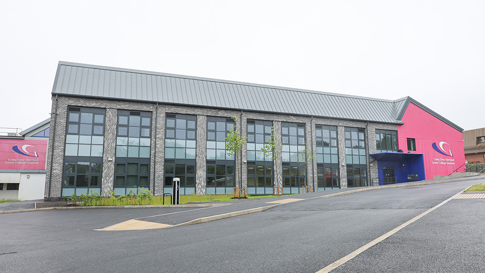Photograph of the outside of the Gorseinon campus