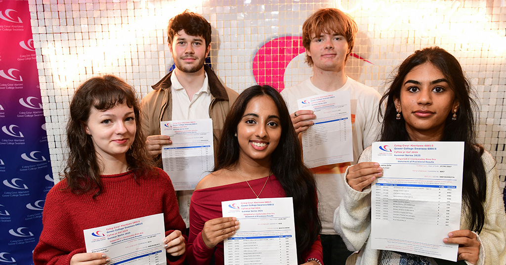 Students smiling with results