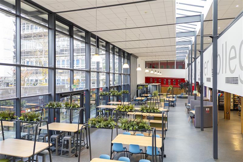 View down the length of the Atrium