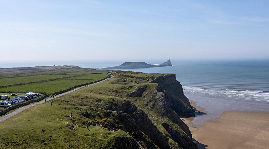 Landscape photograph of Gower, Worms Head