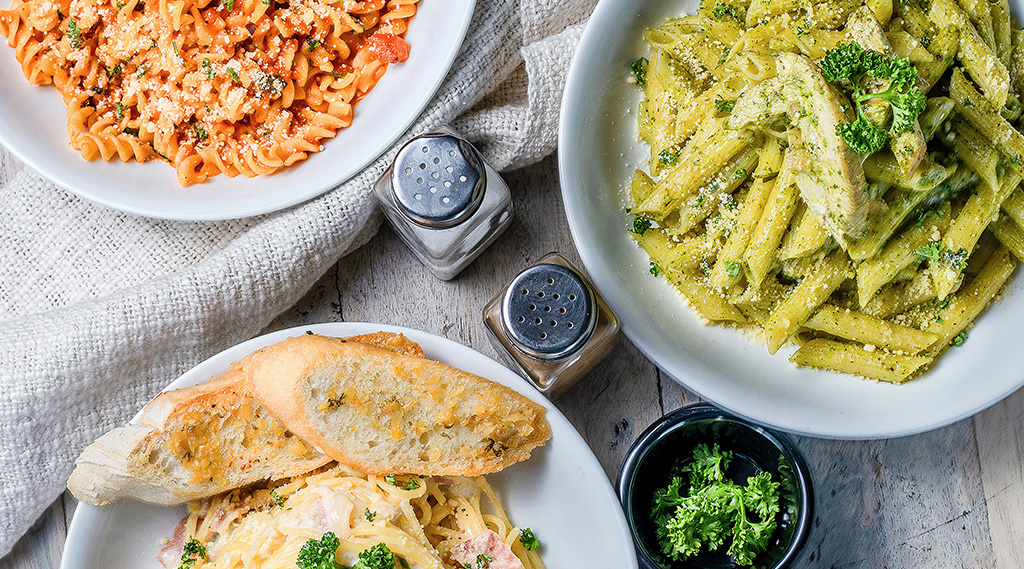 Italian pasta with sauce