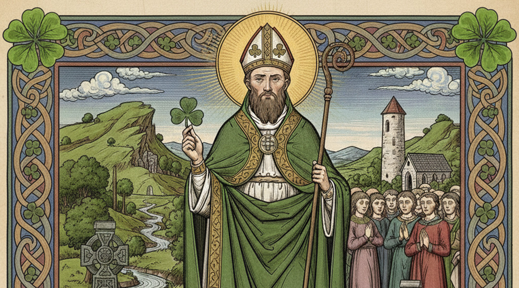 St Patricks Day in medieval illustration