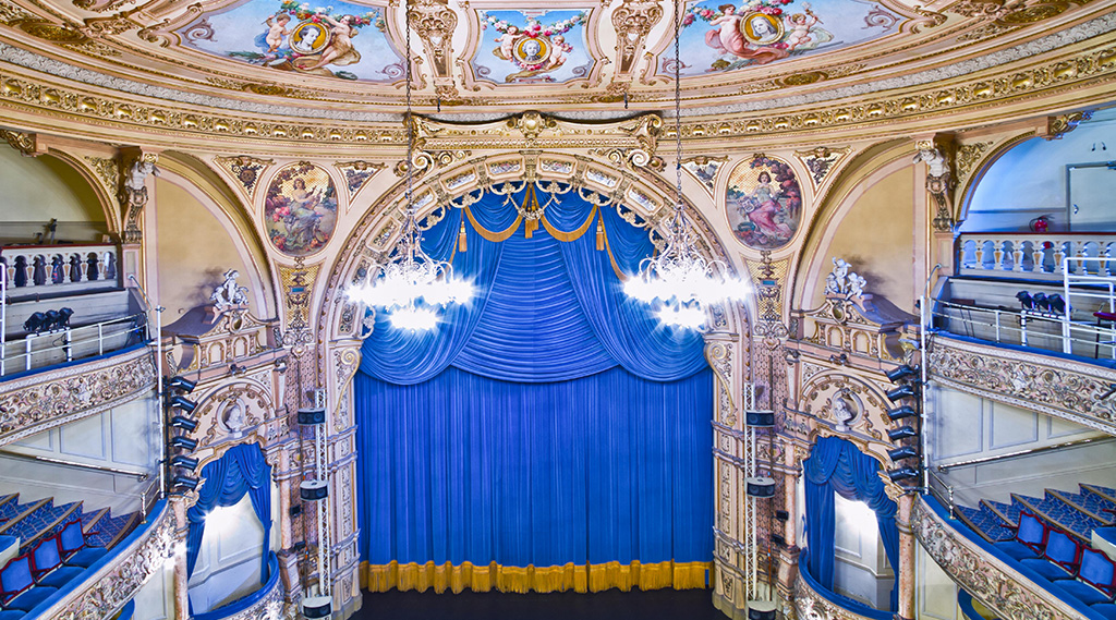 Inside of ornate theatre