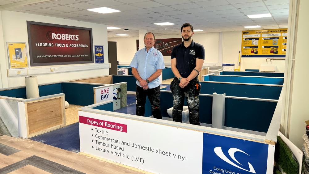 Gower College Swansea opens new Floorcovering facility to meet industry demand