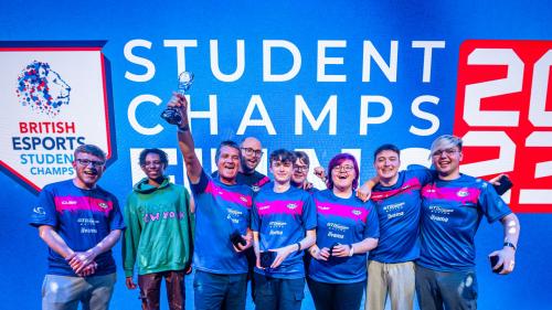 Gower College Swansea students winning the British Esports Student Championship