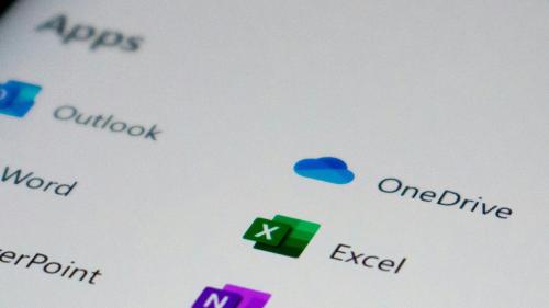 Screen displaying Office 365 apps