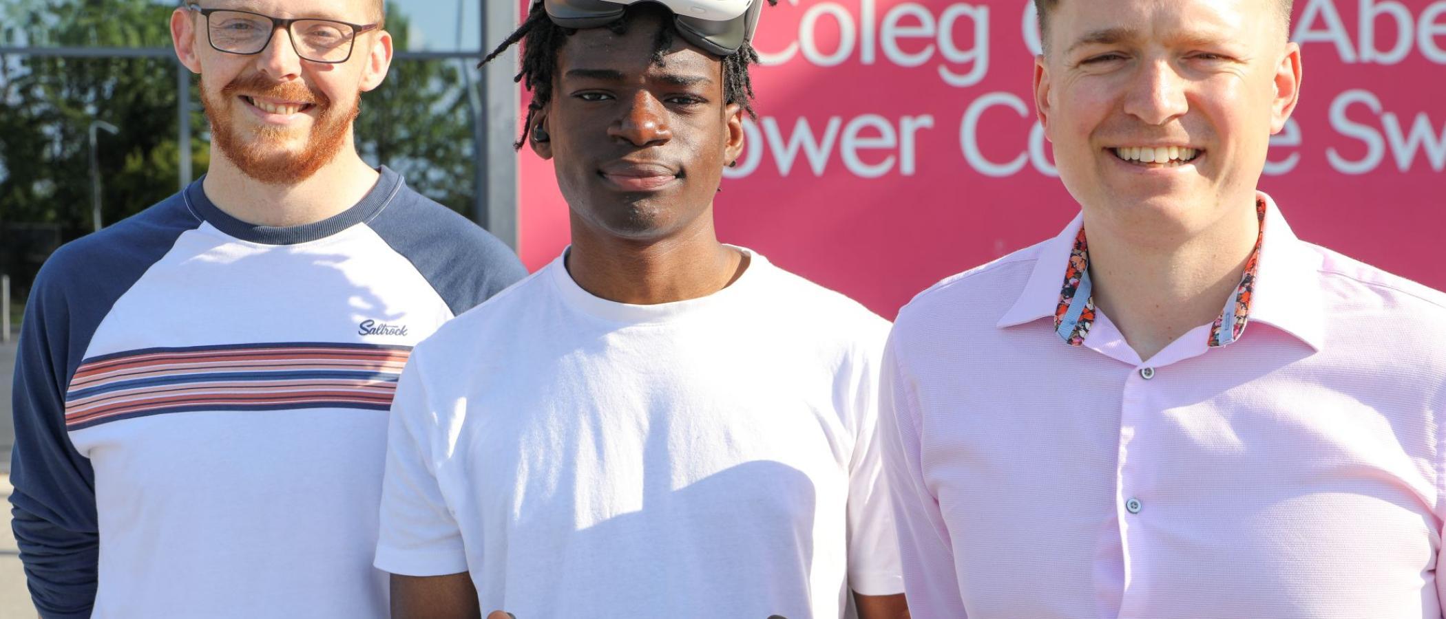 Jonathan Parker, student and Josh Jordan