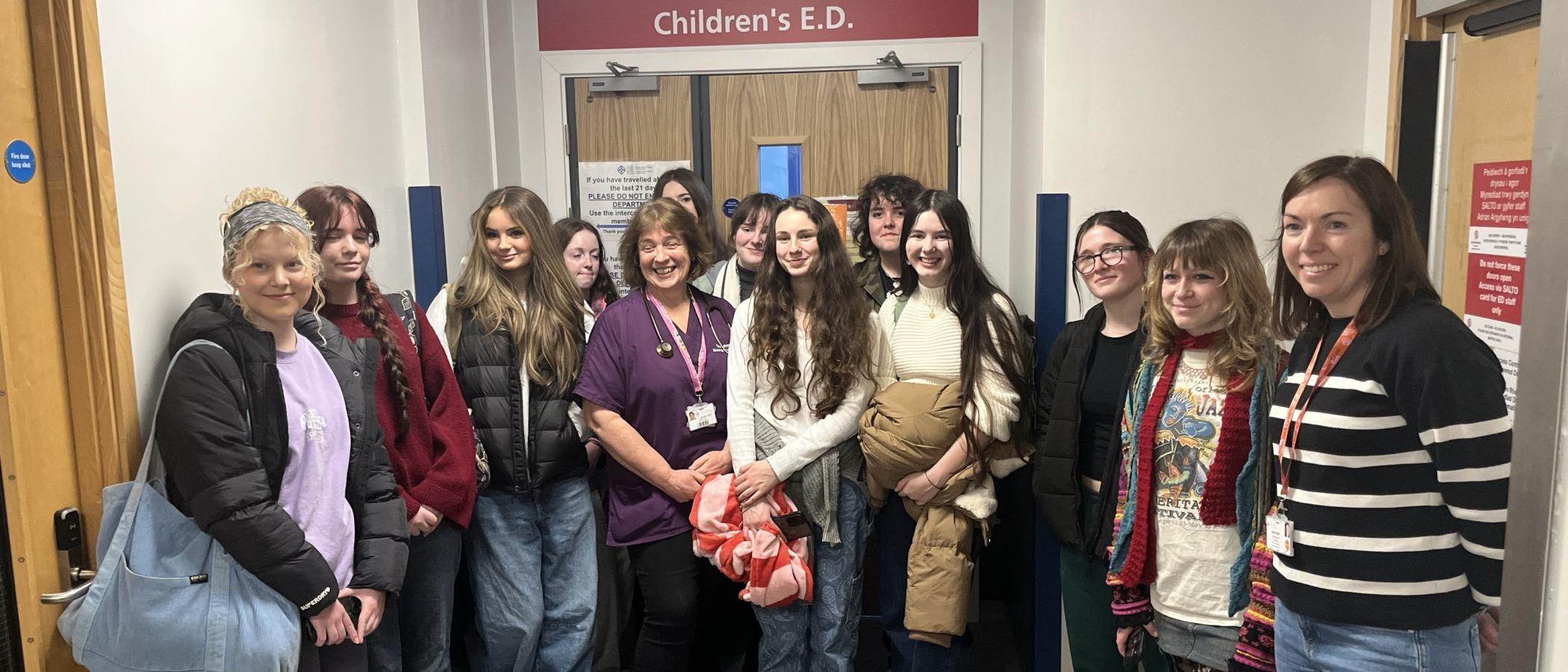 Student artists give children's unit a colourful new look