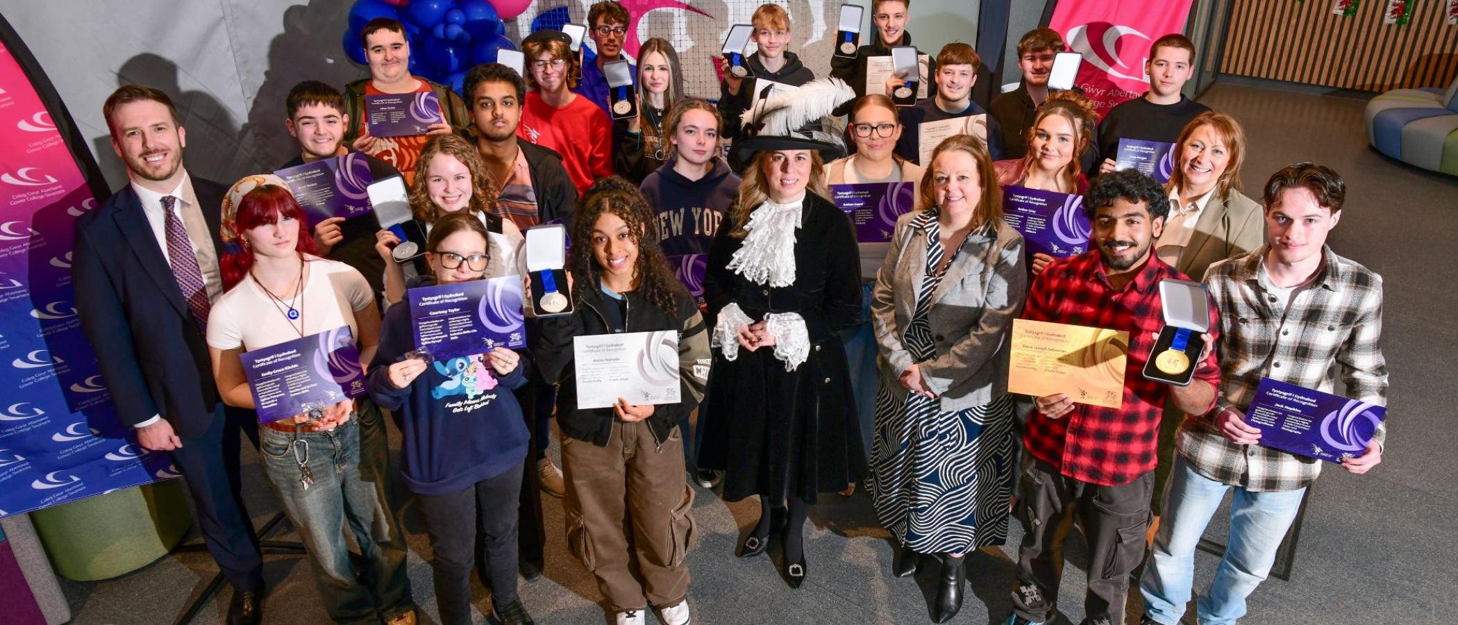 College students celebrate medals success