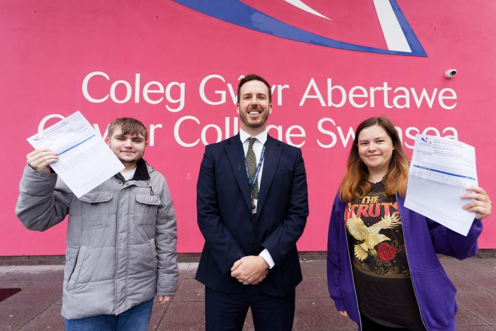 100% A Level pass rate as Gower College Swansea marks another year of academic excellence 