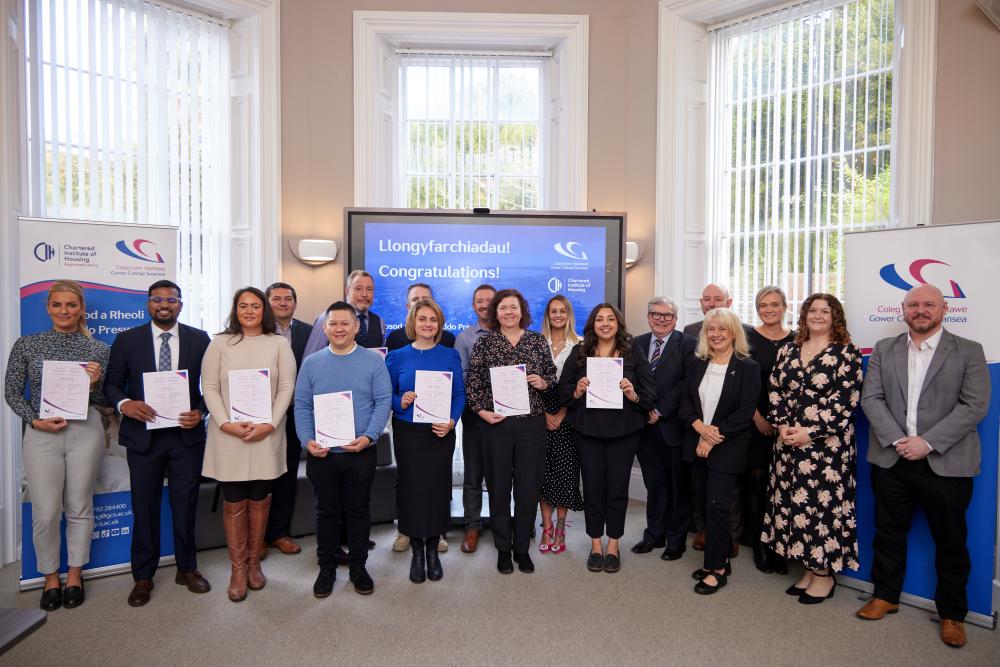 Gower College Swansea celebrates success of CIH learners