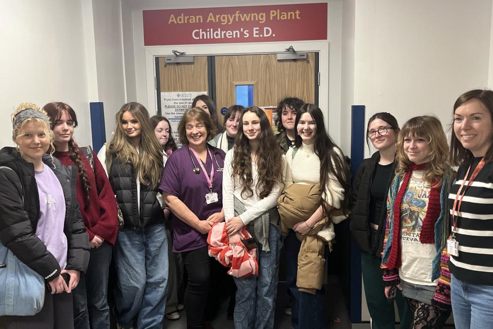 Student artists give children's unit a colourful new look