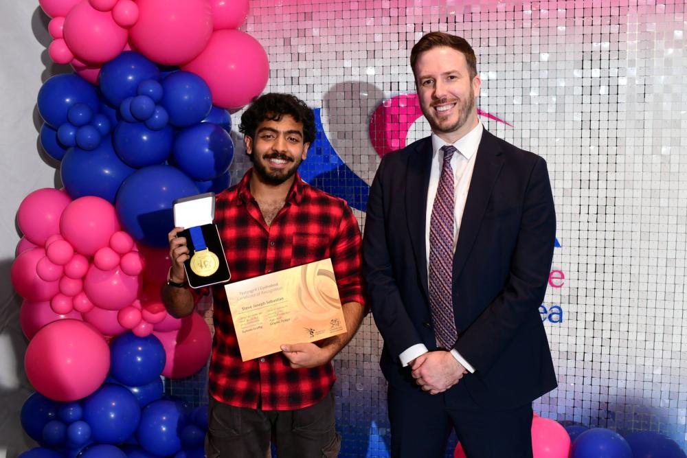 College students celebrate medals success