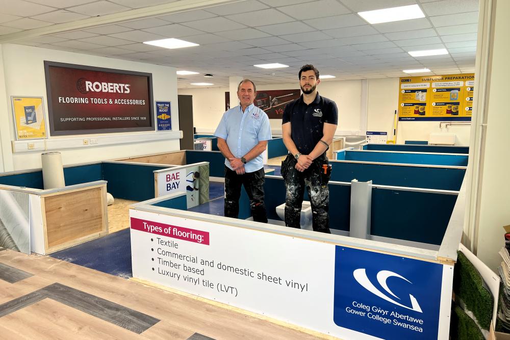 Gower College Swansea opens new Floorcovering facility to meet industry demand