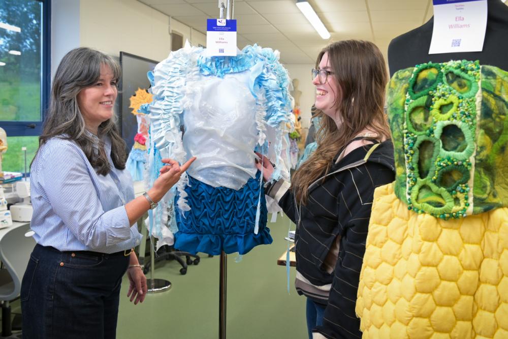 Ella Williams shows off her fashion final pieces